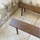 Pair of 3m solid oak farmhouse benches