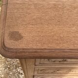 Large stripped oak chest of drawers