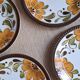 Set 6 assiettes dessert Boch Paradisio 1966
