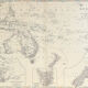 Map of The Atlantic Ocean c1869 Keith Johnston Royal Atlas Hand coloured map