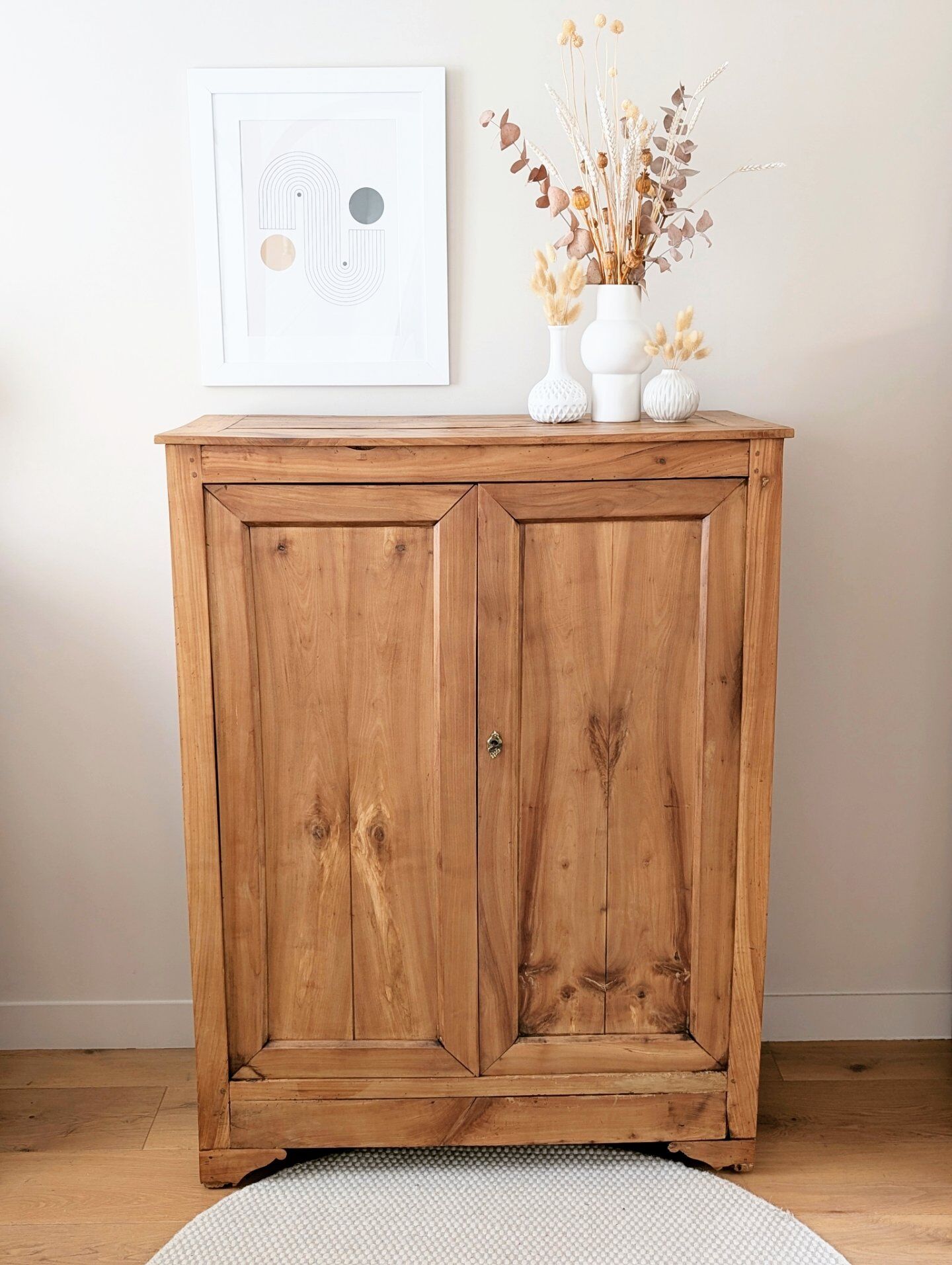 Antique solid wood sideboard