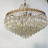 Vintage chandelier 8 lights and brass