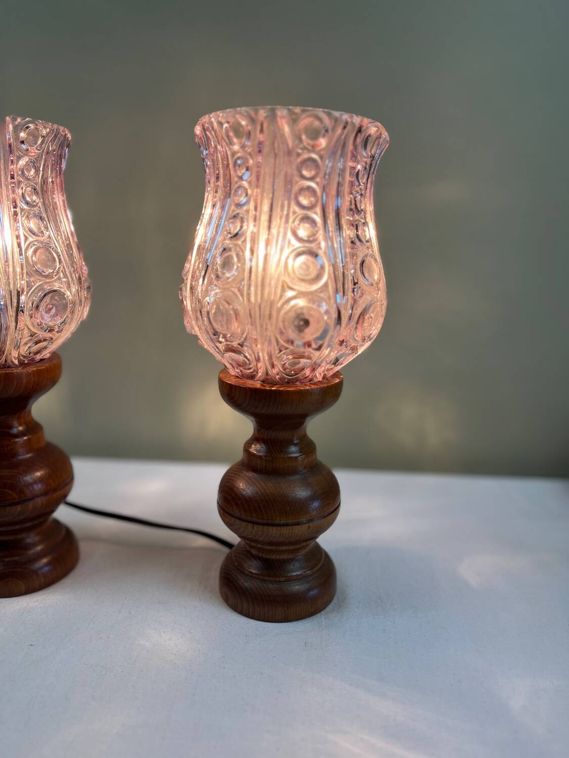 Art Deco bedside lamps