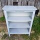 Pair Old Furniture Library 3 Vintage Grey Wood Shelves