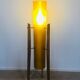 Lampadaire yellow space age rocket années 1970
