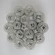 Vintage ceiling light WILA Leuchten in textured glass, Germany 1970.