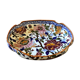 Ceramic hollow dish gien France decoration flowers peony hand painted