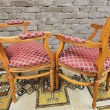 Paire de fauteuil Médaillon style Louis XV