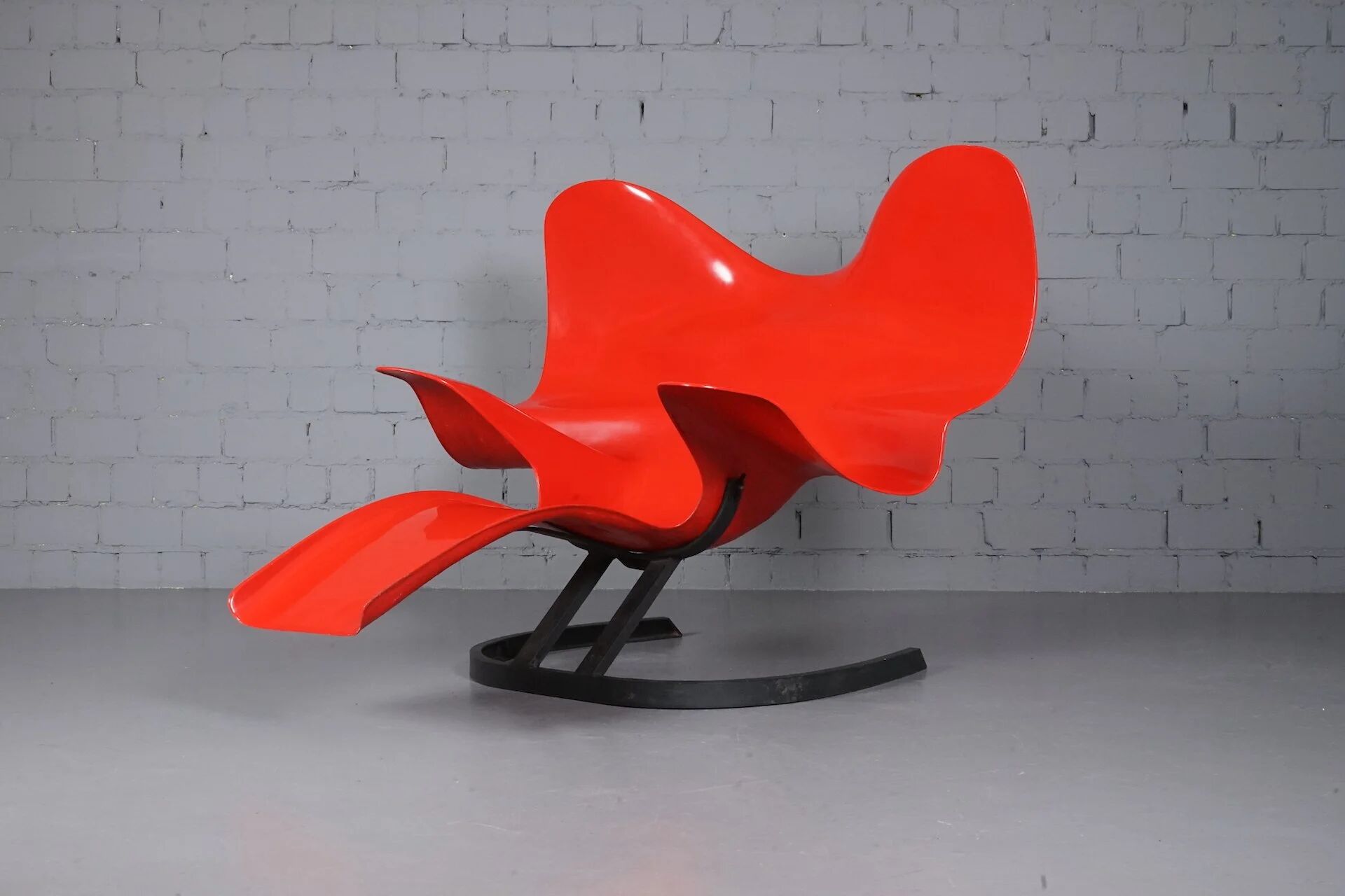 Red Elephant Chair by Bernard Rancillac