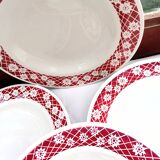 6 Amandinoise soup plates