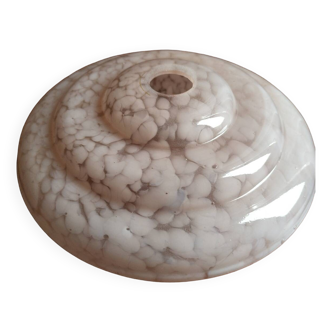 Speckled pink opaline pendant light