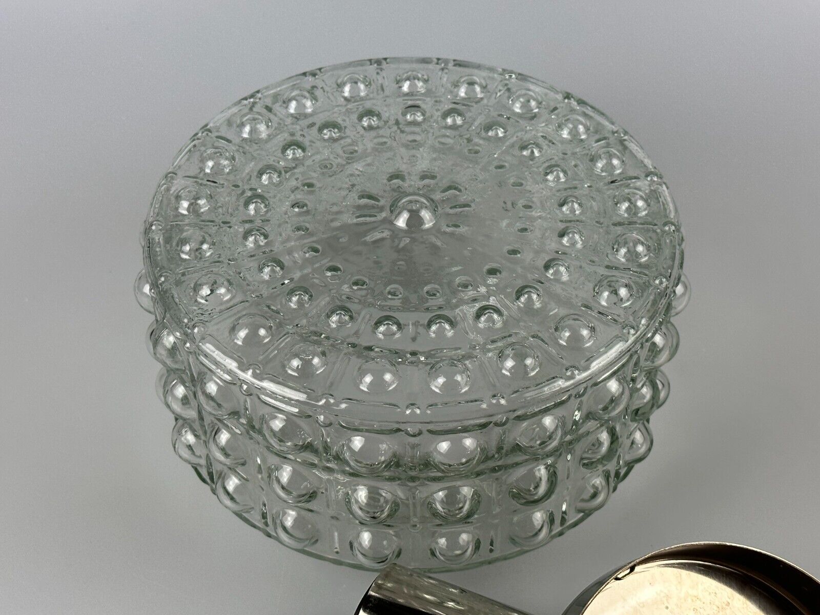 60s 70s VEB hanging lamp ceiling lamp bubble chrome glass space age design