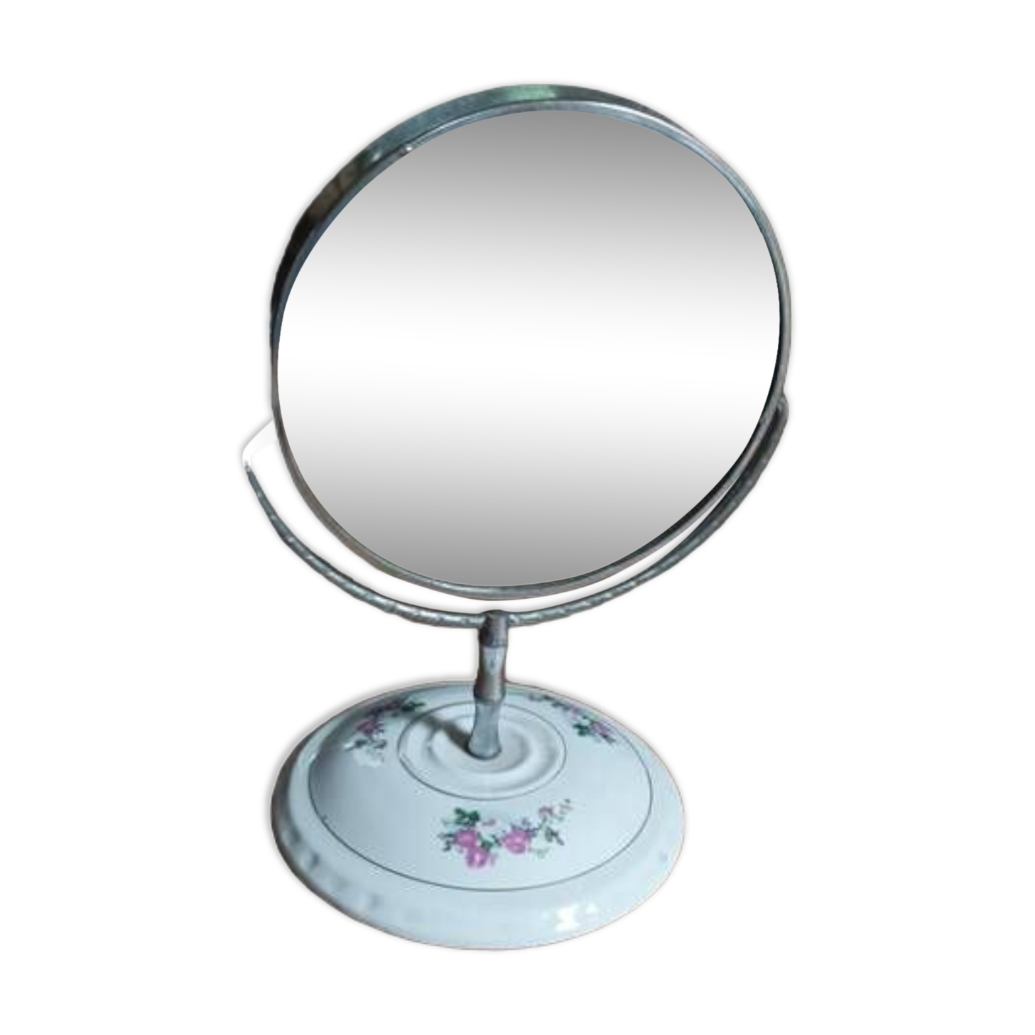Chrome metal ceramic dressing table mirror