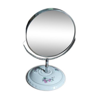 Chrome metal ceramic dressing table mirror