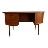 Vintage desk tambour teak