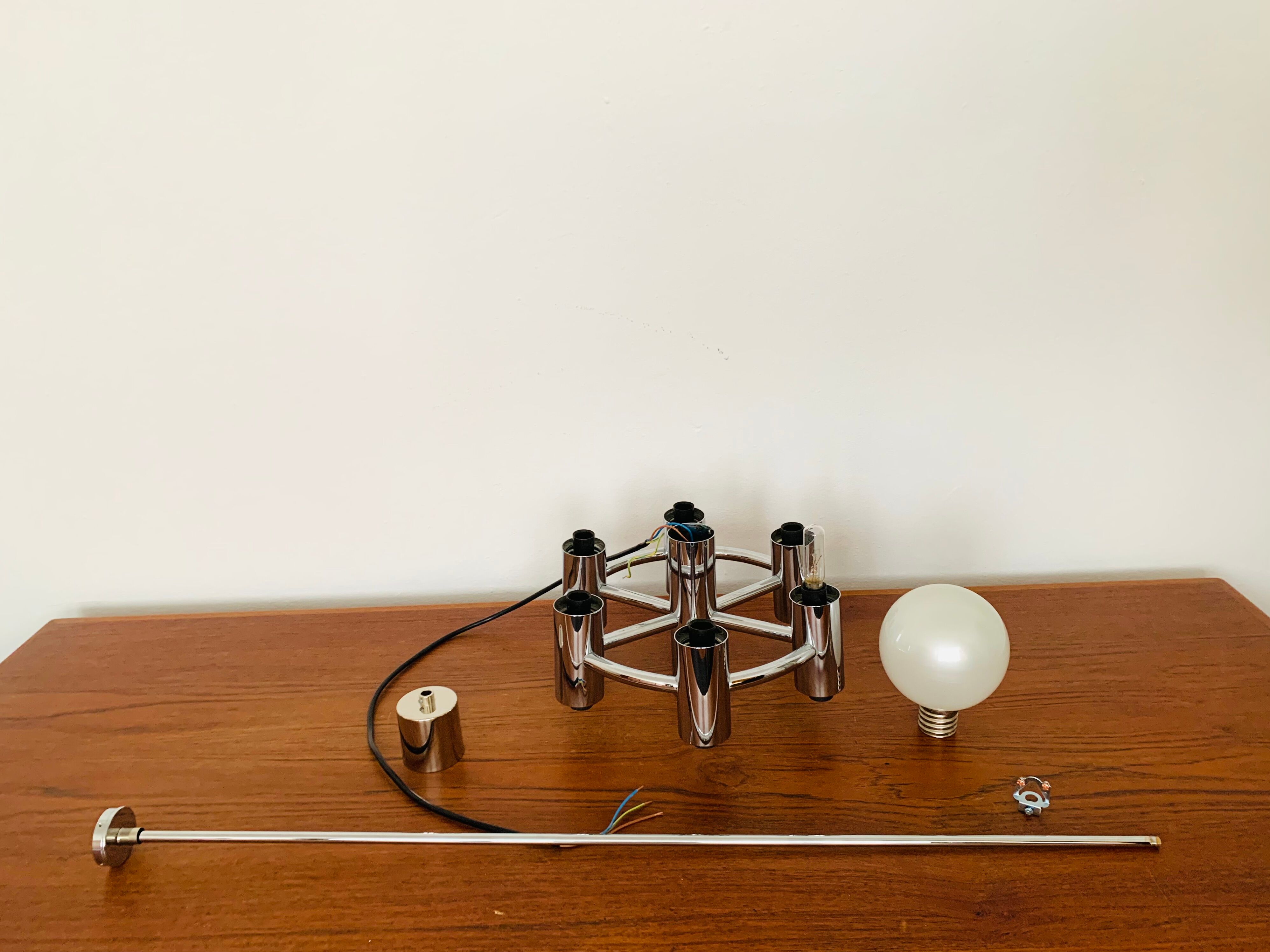 1970s Sputnik Chandelier by Motoko Ishii for Staff