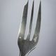 12 dessert forks Christofle Boréal by Luc Lanel, silver-plated metal