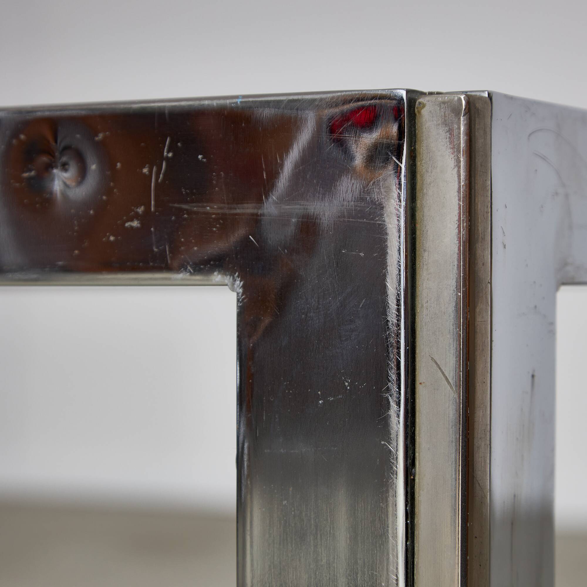 Chrome and Smoked Glass Coffee Table, 1970s