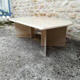 Travertine coffee table