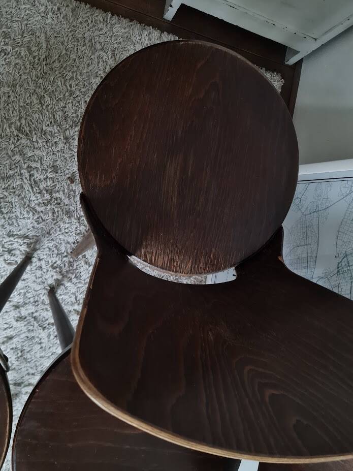 Set of 4 Scandinavian chairs from the 1960s.