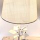 Vintage white flower lamp