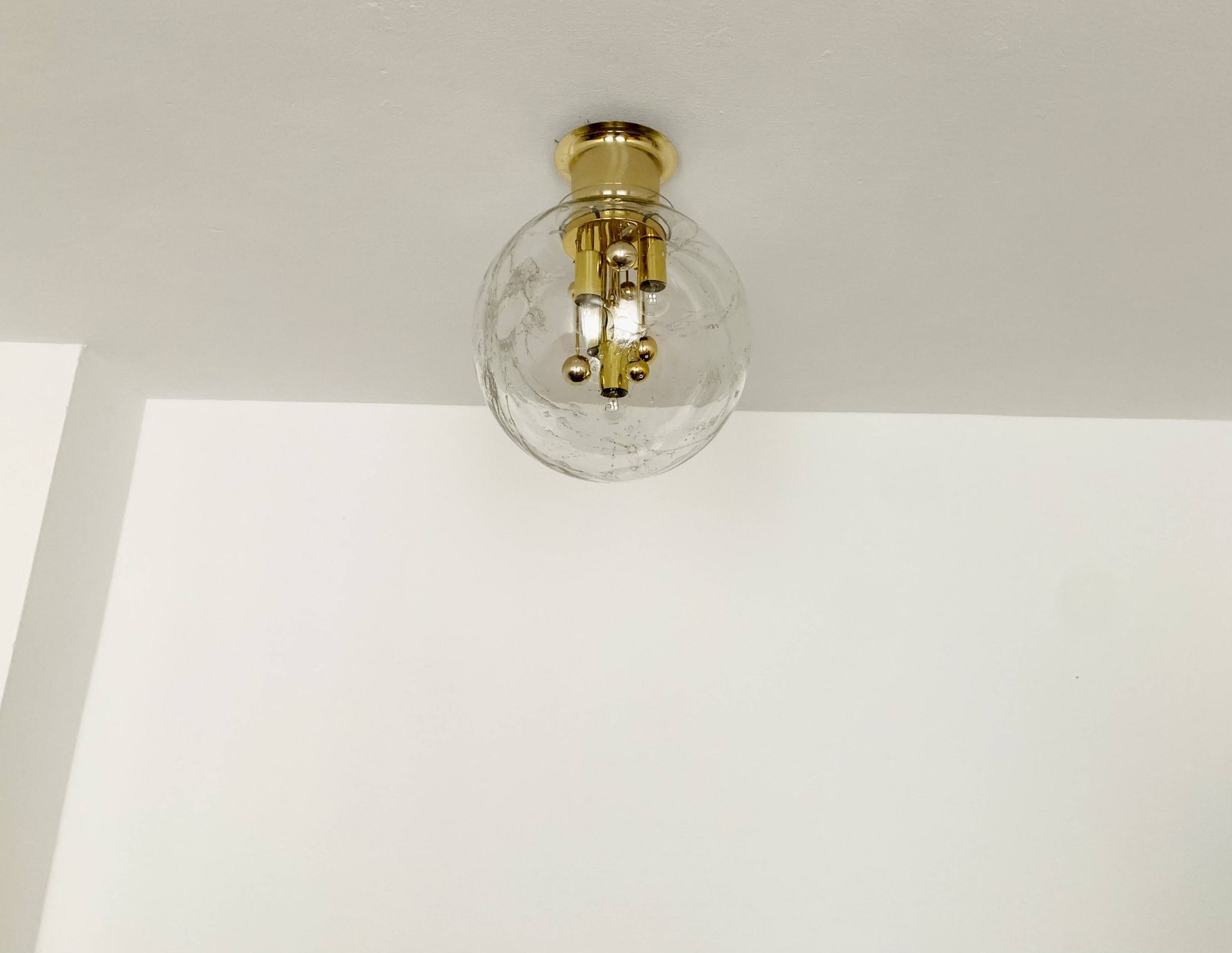 Ice Glass Flush Lamp by Doria
