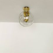 Ice Glass Flush Lamp by Doria