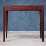 Side Table with Drawer in Rosewood by Severin Hansen for Haslev Møbelsnedkeri, 1950s