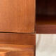 Scandinavian wooden desk sled feet