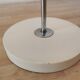Vintage 1970s Mushroom Floor Lamp: Chrome & White Plastic, Retro Lighting