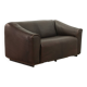De Sede DS47 Extendable Brown Sadle Leather Loveseat Sofa. Switzerland, 70s