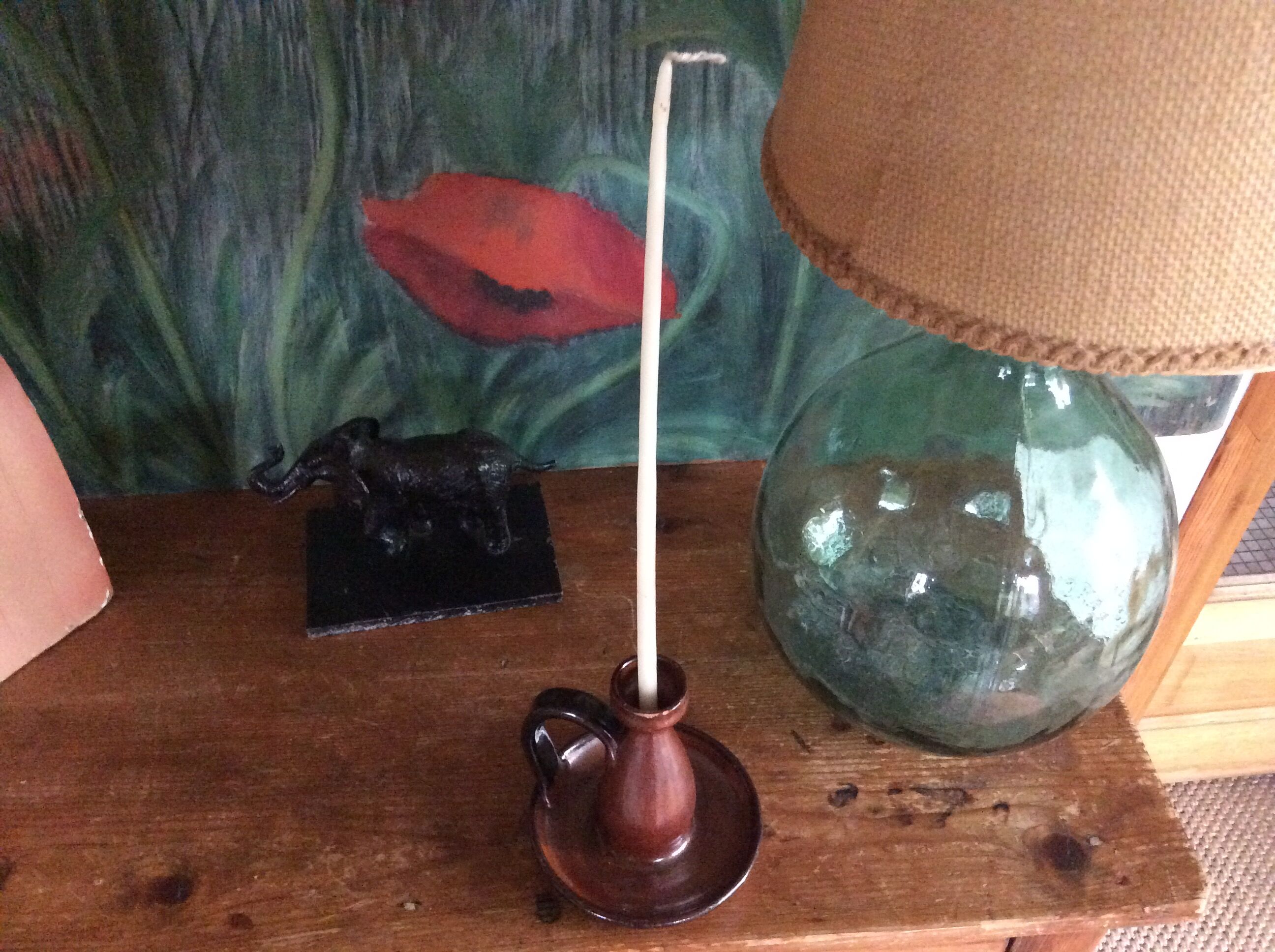 Sandstone candle holder