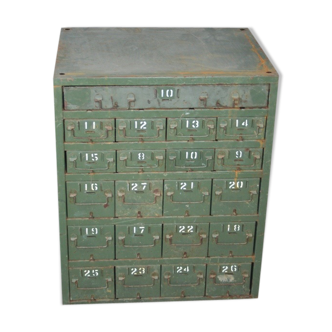 Furniture industrial metal business of the army, 21 drawers locker