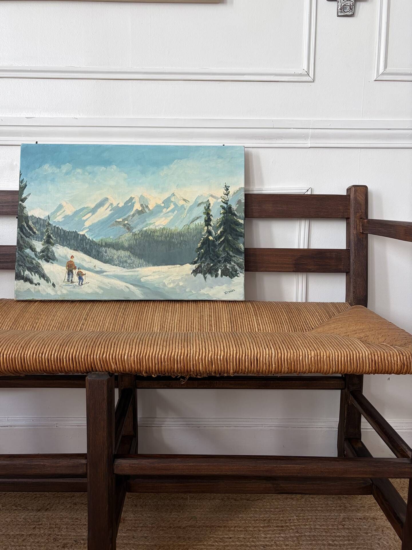 Paysage à l’huile signé 40cmx55cm