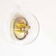 Large clear bubble glass flush mount light by Glashutte Limburg