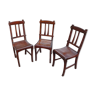 3 chaises de brasserie début XXème