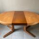 Vintage Baumann table with 2 extensions