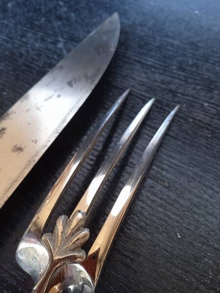 Silver cutting service Minerva Louis XVI hallmark