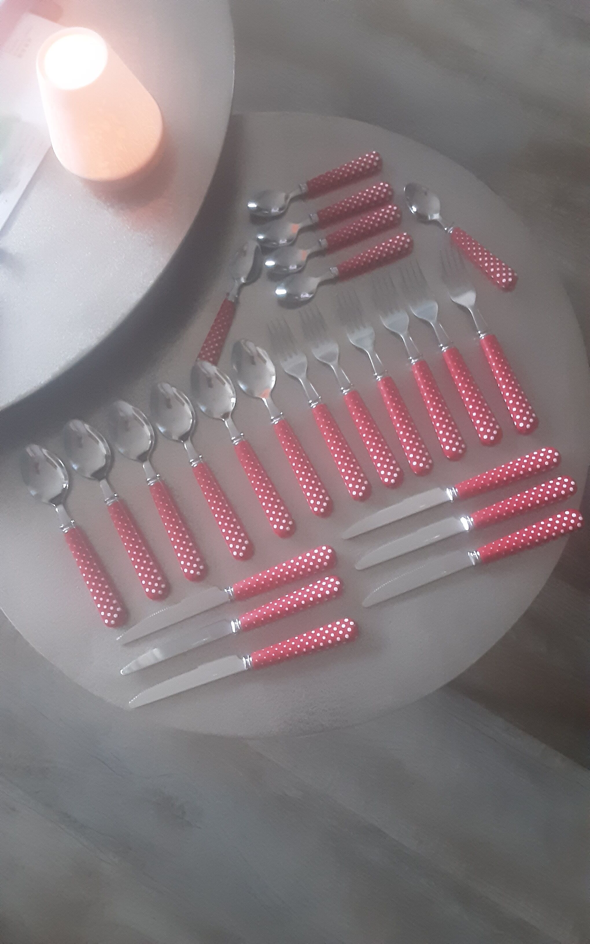 Set de 24 couverts acier inoxydable