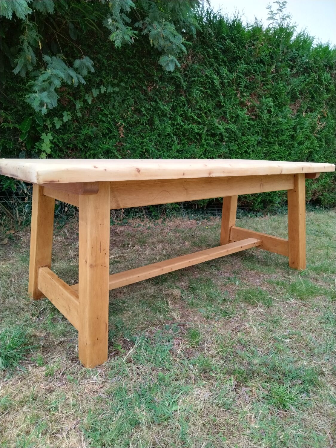 Solid oak farmhouse table