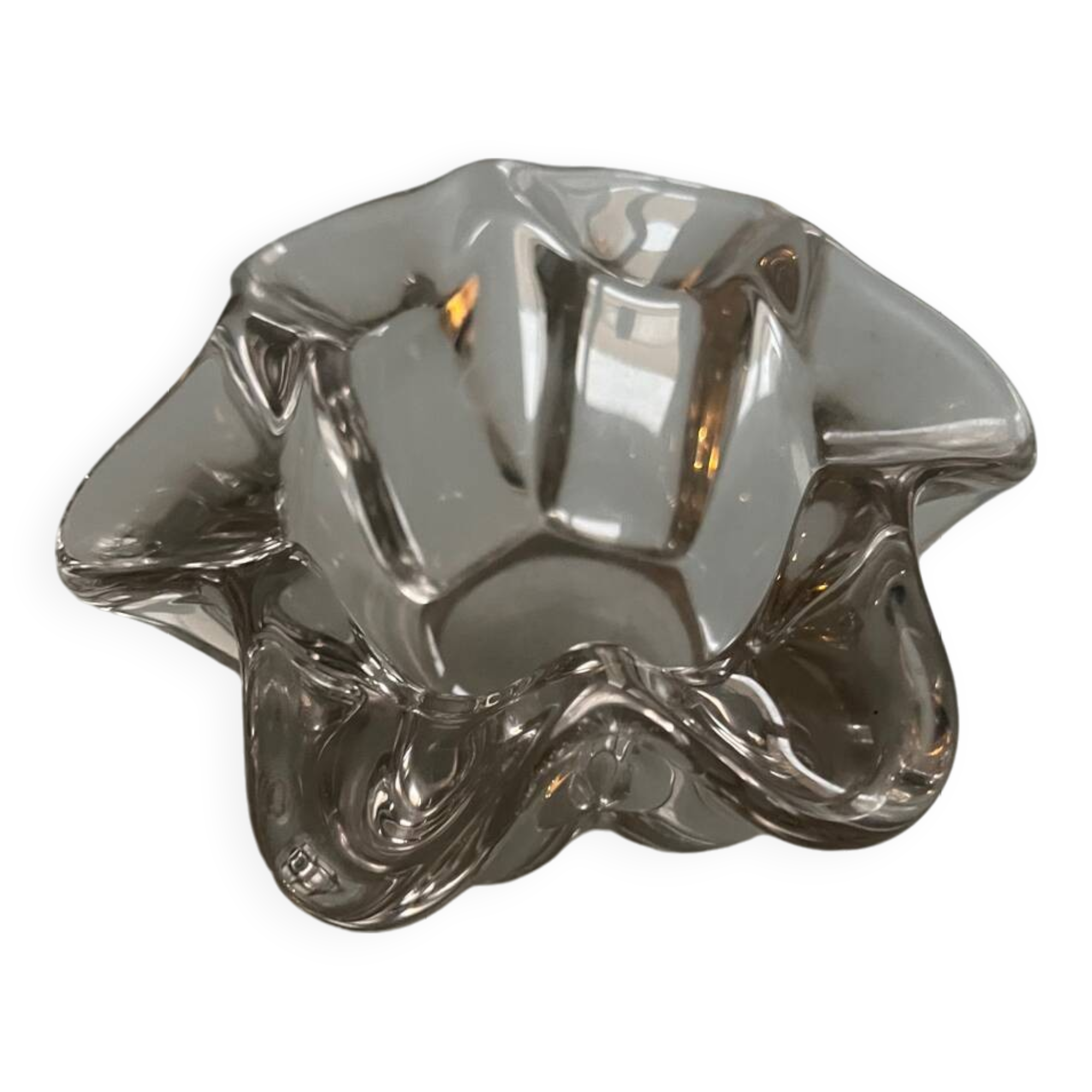 Antique glass ashtray