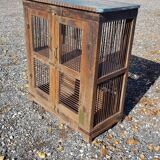 Old teak mesh pantry
