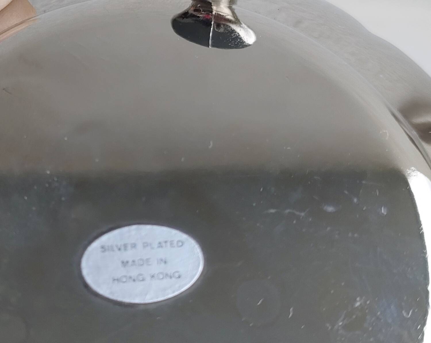 Pair of silver-plated lotus candle holders