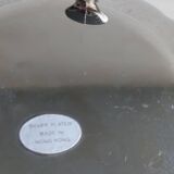 Pair of silver-plated lotus candle holders