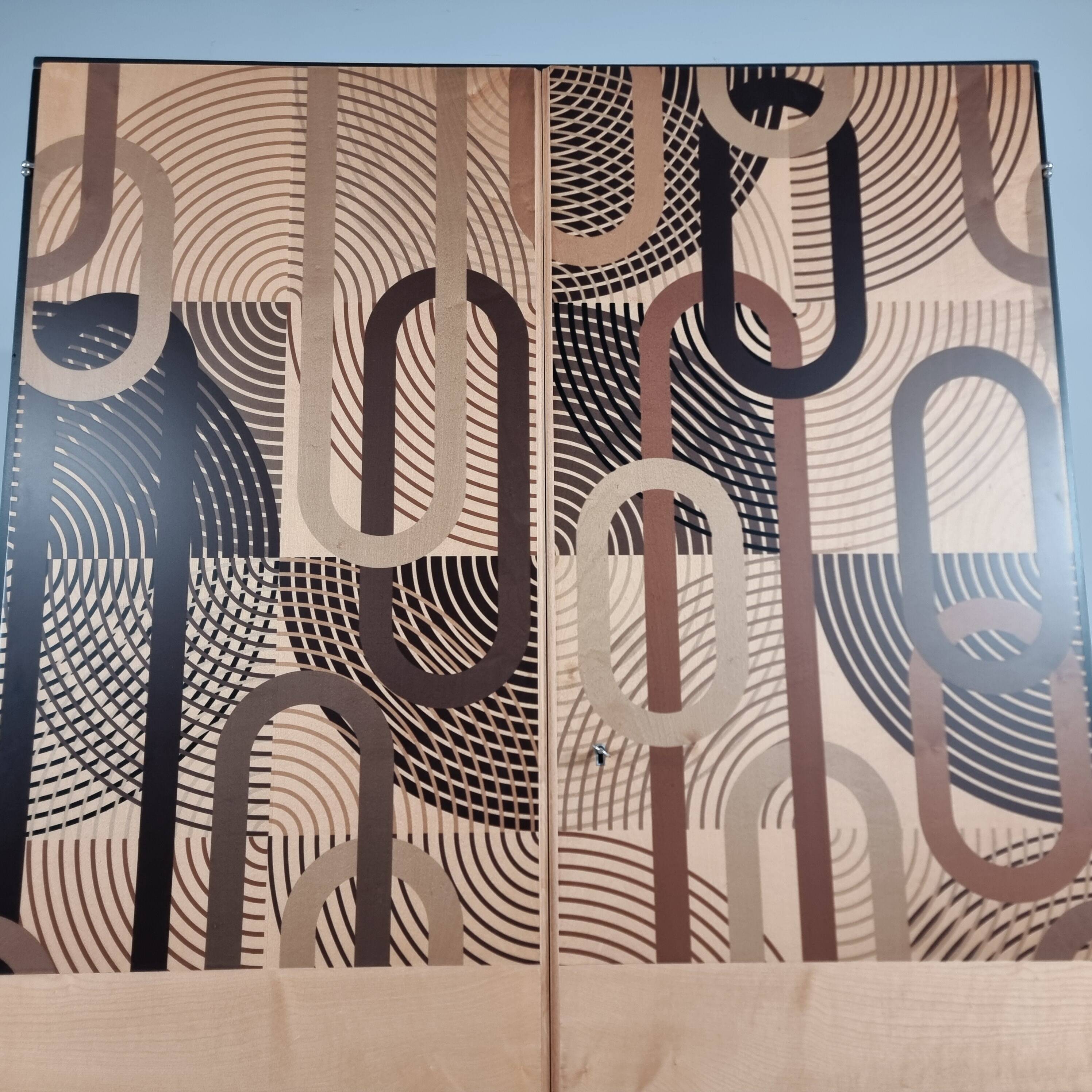 Vintage wardrobe in ash, 1970s