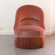 Fauteuil crapaud vieux rose