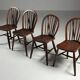 Set of 4 Windsor dining chairs
