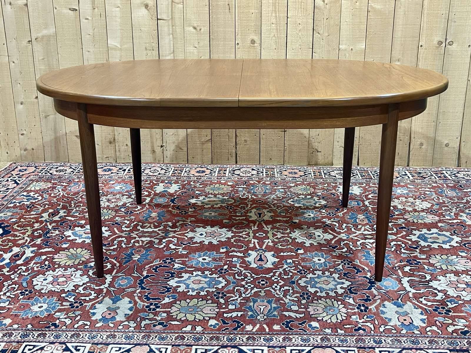 G-Plan teak dining table with butterfly extension