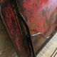 Folding riveted iron table
