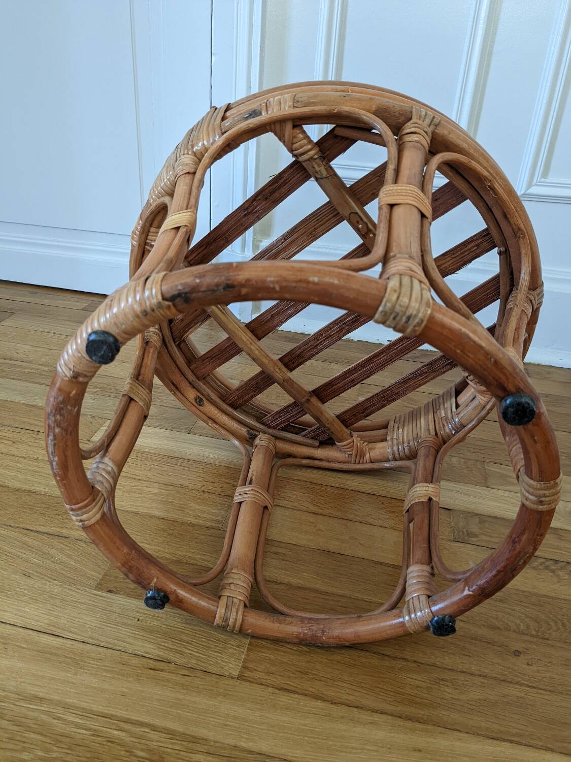 Pouf en rotin